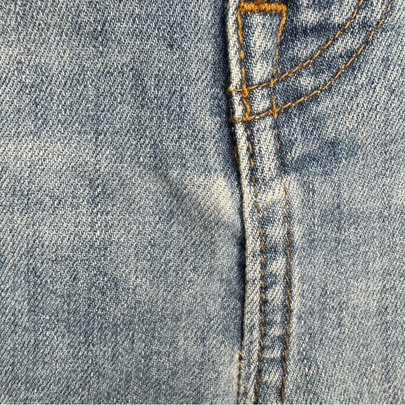 Madewell Cali Demi Boot Rolled Hem Jeans Size 37= Size 24 Casual Denim - Picture 5 of 14